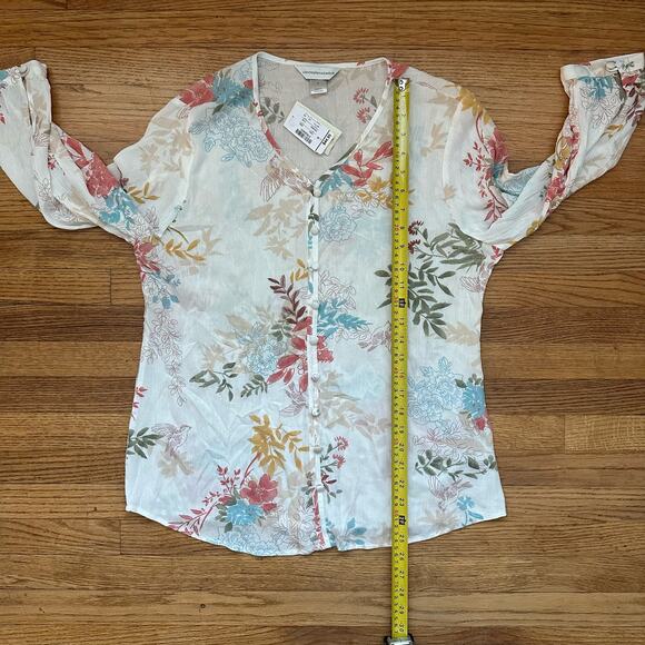 Christopher & Banks Floral Blouse in Size S - NWT - Picture 8 of 9